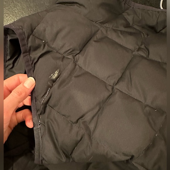 J. Crew Quilted Down Vest | Size Small | Black - Picture 3 of 3